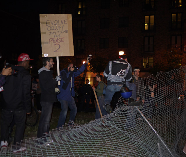 tearing down the fence