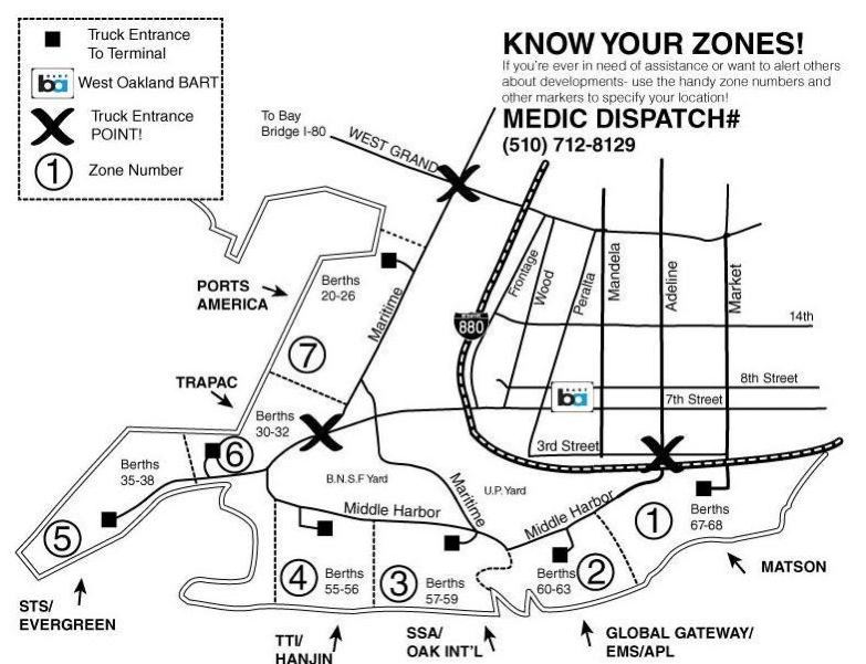 map of the port