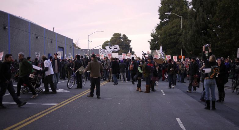 on the street before the next bridge